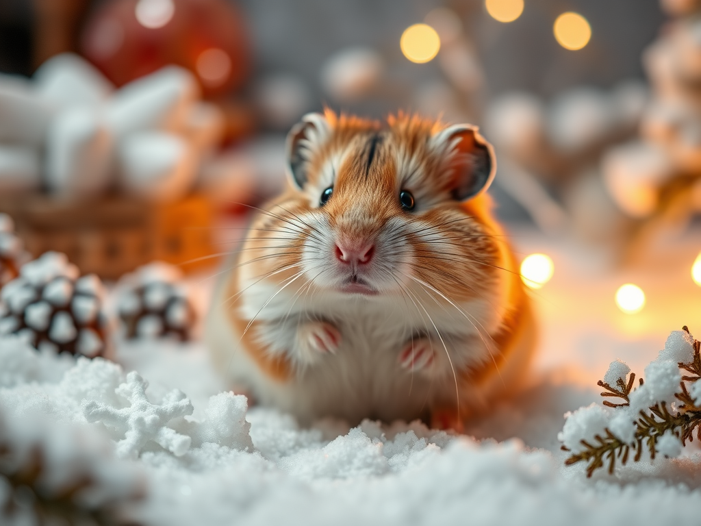 hamster en hiver