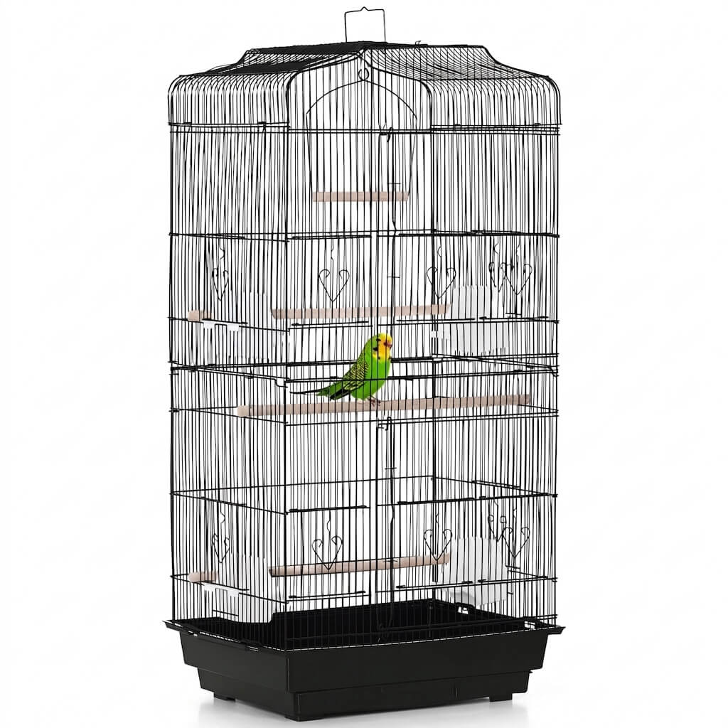 Volière intérieure pour perroquet sur roulettes – Grande cage oiseaux